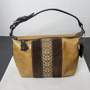 Coach Brown Vintage Boho Style Shoulder Bag
